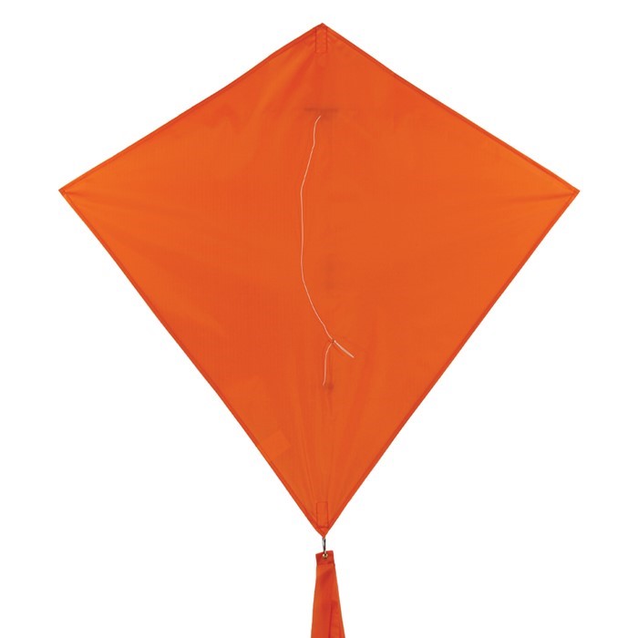 In the Breeze Tangerine Colorfly 30" Diamond Kite (+) 3298