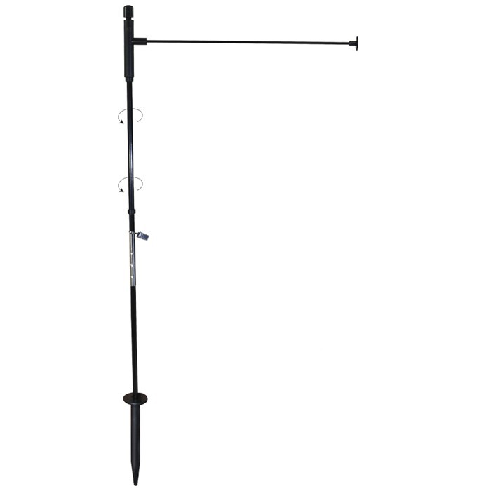 In the Breeze Pivoting Low-Profile Garden Flag Pole 4583