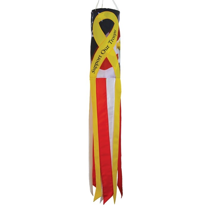 In the Breeze Support Our Troops 40" Windsock 5143