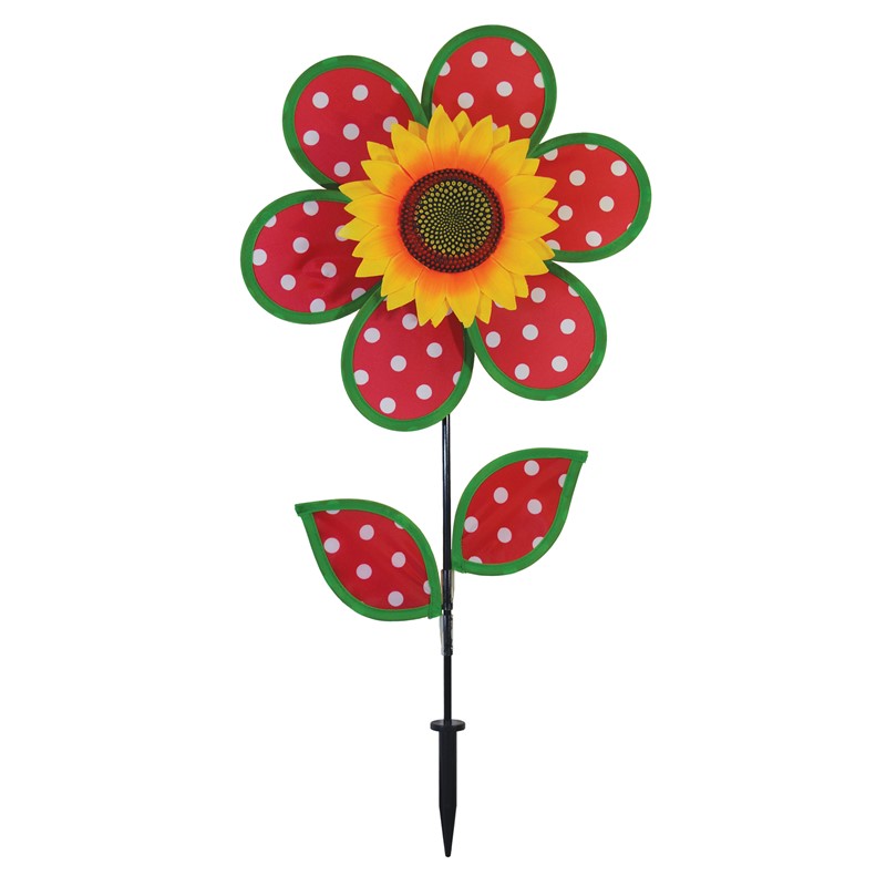 In the Breeze 12" Polka Dot Sunflower with Leaves 2661
