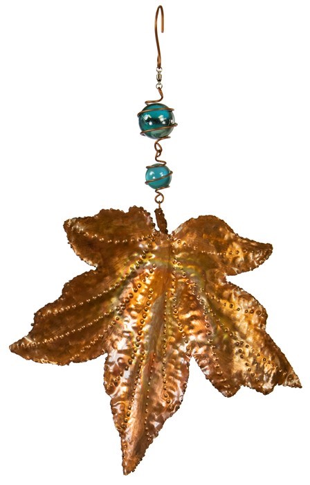 In the Breeze Hanging Copper Maple Leaf 1020