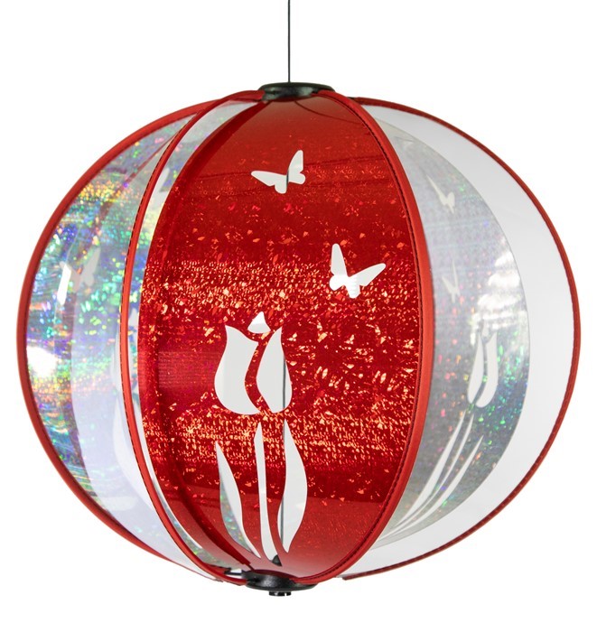 Wind Fairys Red Tulip Spinning Globe WF-86712