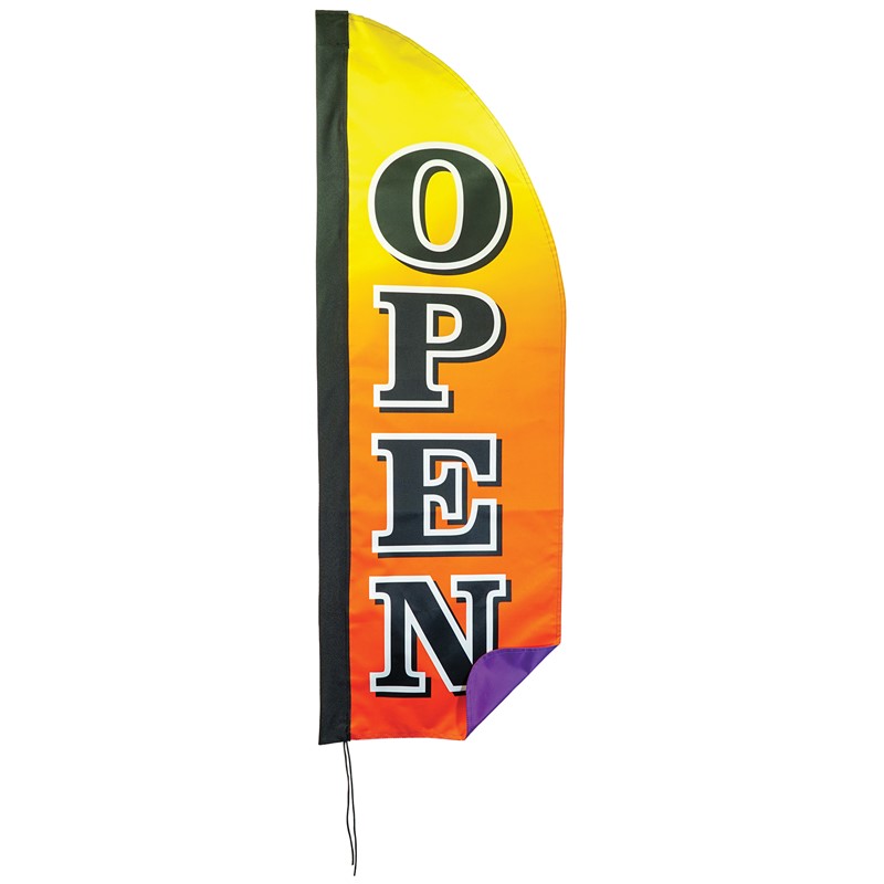 In the Breeze 4' Heavy Duty Open Gradient Double Sided Feather Banner 4557