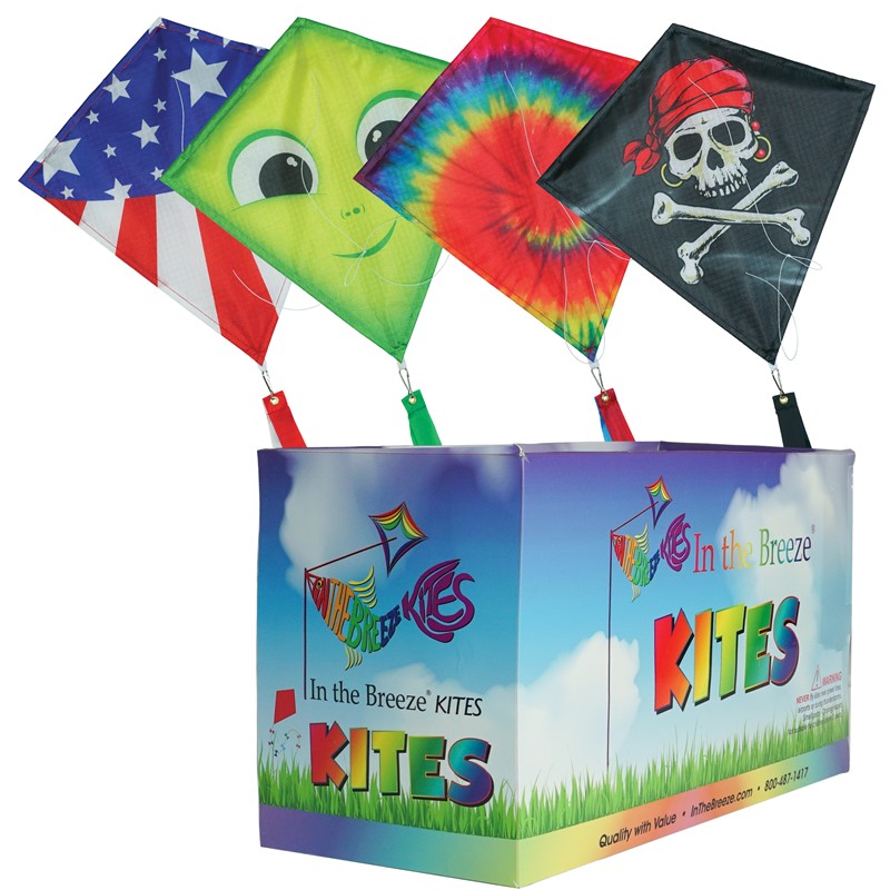 In the Breeze 12" Diamond Kite POP Display, 24-PC 3500