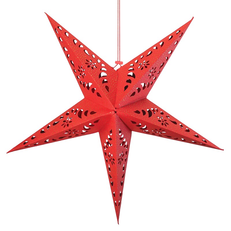 In the Breeze Red Paper Star Lantern 9176