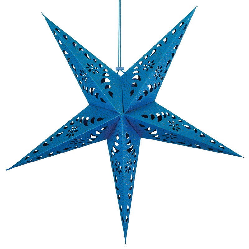 In the Breeze Blue Paper Star Lantern 9177