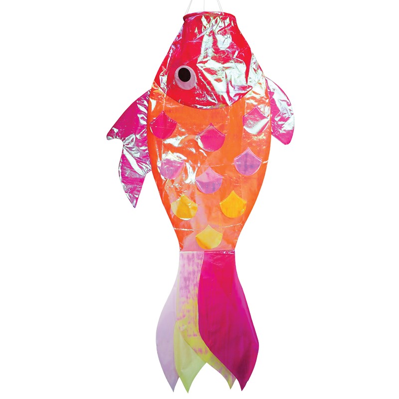 In the Breeze 48" Iridescent Hot Damsel Fish Windsock 5278