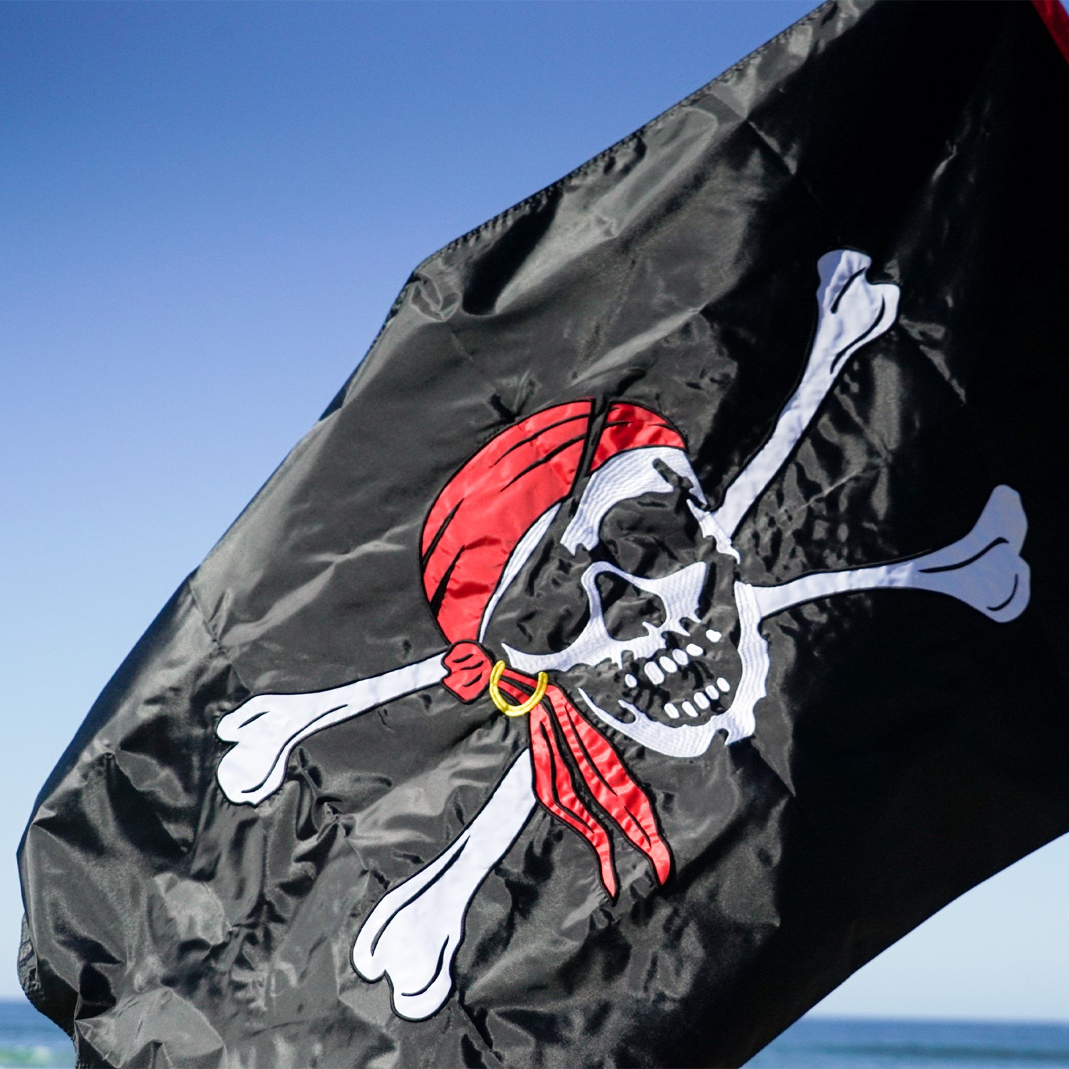 Jolly Roger Embroidered 3x5 Double Sided Grommet | In the