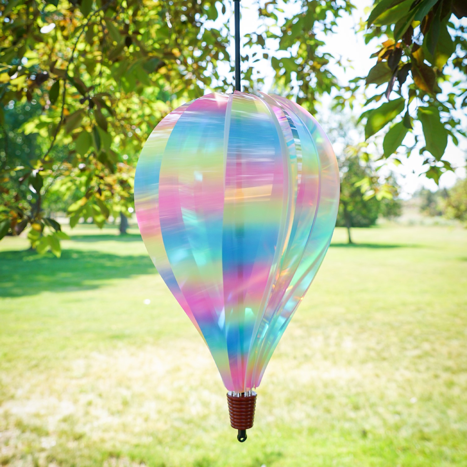 Striped Iridescent 10 Panel Hot Air Balloon | In the Breeze