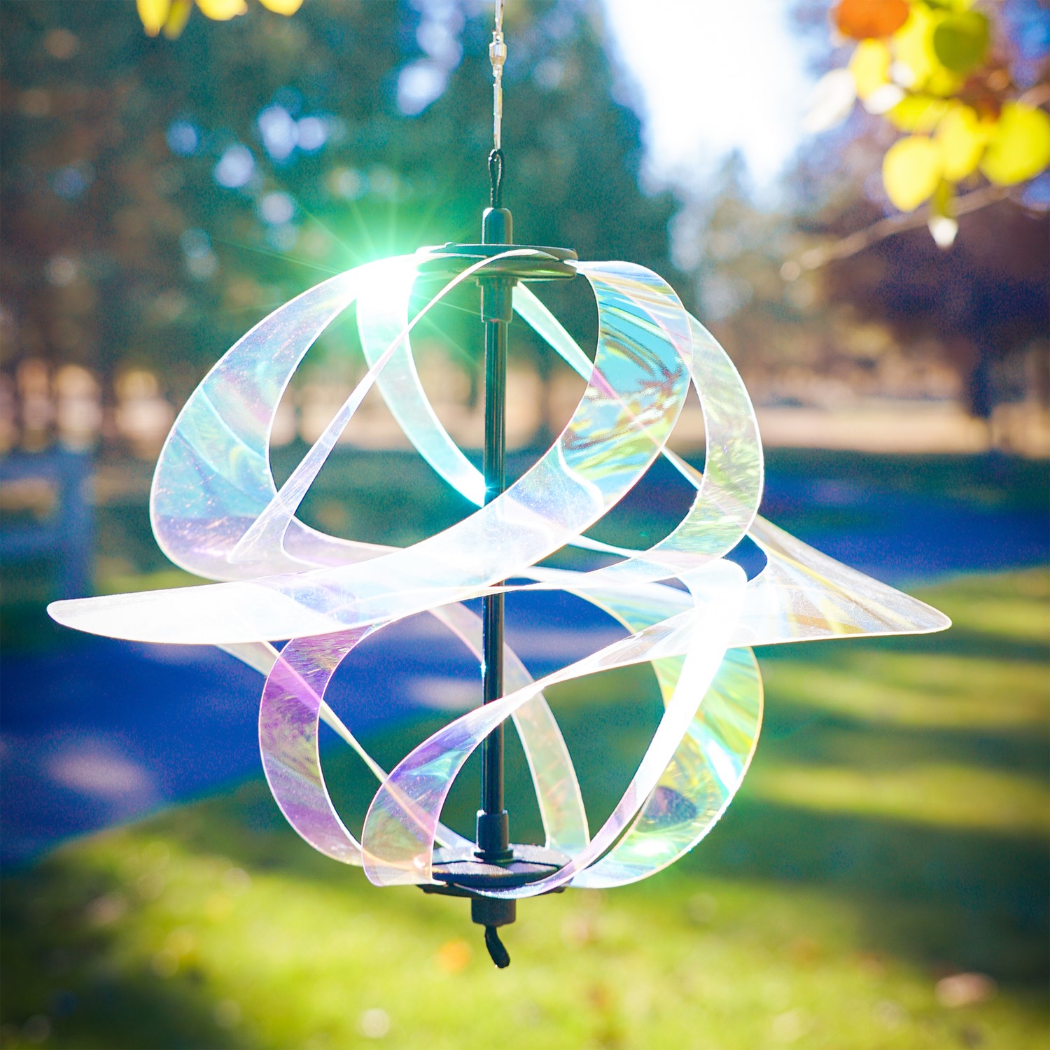 Iridescent Vortex Spinner | In the Breeze | Wholesale Garden Decor