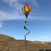 In the Breeze Rainbow Striped Hot Air Balloon 1000 View 2