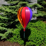 In the Breeze Rainbow Poly 10 Panel Hot Air Balloon Ground Spinner 1078 View 2