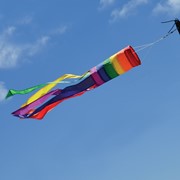 In the Breeze Rainbow Column 33" Windsock 4847 View 2