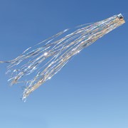In the Breeze Silver 51" Mylar Windsock 9052 View 2
