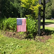 In the Breeze US Flag Embroidered Garden Flag 4485 View 2