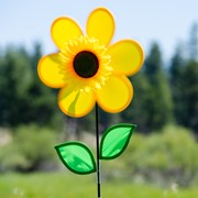 In the Breeze 12" Yellow Sunflower with Leaves 2791 View 2