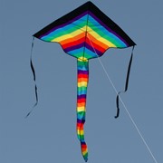 In the Breeze Rainbow Stripe 46" Fly-Hi Kite 3177 View 2