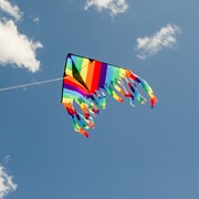 In the Breeze Rainbow Stripe 32" Flutterfly Delta Kite 3178 View 2