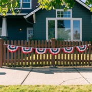 In the Breeze 6-Panel Patriotic Pleated Fan Bunting String 3680 View 2