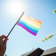 In the Breeze Printed Rainbow 4x6 Hand-Held Flag (12 PC) 3688 View 2