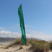 In the Breeze Green 16' Feather Banner 4528 View 2