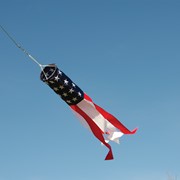 In the Breeze Embroidered Stars & Stripes 33" Value Windsock 4991 View 2