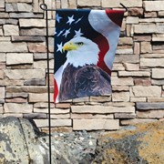 In the Breeze U.S. Eagle Lustre Garden Flag 7407 View 2