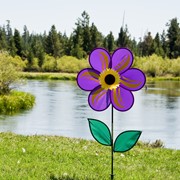 In the Breeze 19" Purple Sunflower Spinner 2741 View 2