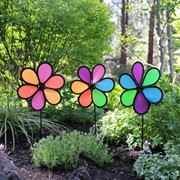 In the Breeze 10" Neon Flower Spinner Assortment - 3 Pack 2735 View 2