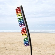 In the Breeze Rainbow 17" x 82" 4-Section Banner 4538 View 2