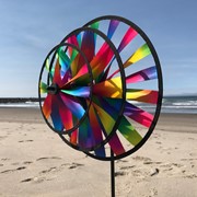 In the Breeze Kaleidoscope Triple Wheel Spinner 2720 View 2