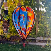 In the Breeze Fall Leaves 10 Panel Hot Air Balloon Spinner 0997 View 2