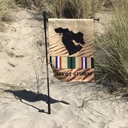 In the Breeze Desert Storm Veteran Lustre Garden Flag 7412 View 2