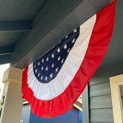 In the Breeze Patriotic Ruffle Bunting 3708 View 2