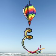 In the Breeze Rainbow Swirl 6 Panel Hot Air Balloon 0980 View 2