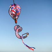 In the Breeze Red, White and Blue Tie Dye 6 Panel Hot Air Balloon 0981 View 2