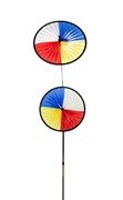 Wind Fairys Red, Yellow, Blue & White Space Flower Ground Spinner WF-70131 View 2