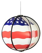 Wind Fairys Patriotic Magic Crystal Ball Spinner - Hanging or Ground WF-90710 View 2