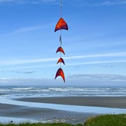 In the Breeze Orange & Purple Resin Fish Mobile 7023 View 2