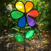 In the Breeze 12" Rainbow Flower with Leaves 2639 View 2