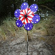 In the Breeze 19" Patriot Star Flower Spinner 2638 View 2