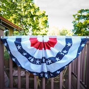 In the Breeze Blue Stripe Printed Bunting, 2' x 4' 3711 View 2