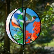 In the Breeze 11" Bird Hanging Ball Spinner 2487 View 2