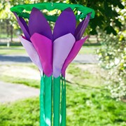 In the Breeze Purple 38" Lotus Flower Windsock 5203 View 2