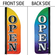 In the Breeze 4' Heavy Duty Open Gradient Double Sided Feather Banner 4557 View 2