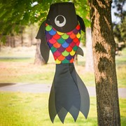 In the Breeze 30" Black & Rainbow Damsel Fish 5225 View 2