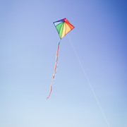 In the Breeze Rainbow Stained Glass 30" Diamond (Optimized for Shipping) 3505 View 2