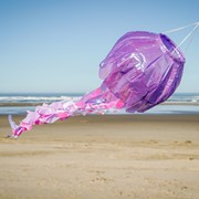 In the Breeze 40" Purple Iridescent Jellyfish 3D Windsock 5258 View 2