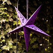 In the Breeze Purple Paper Star Lantern 9175 View 2