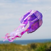 In the Breeze 18" Purple Iridescent Jellyfish 3D Windsock 5263 View 2